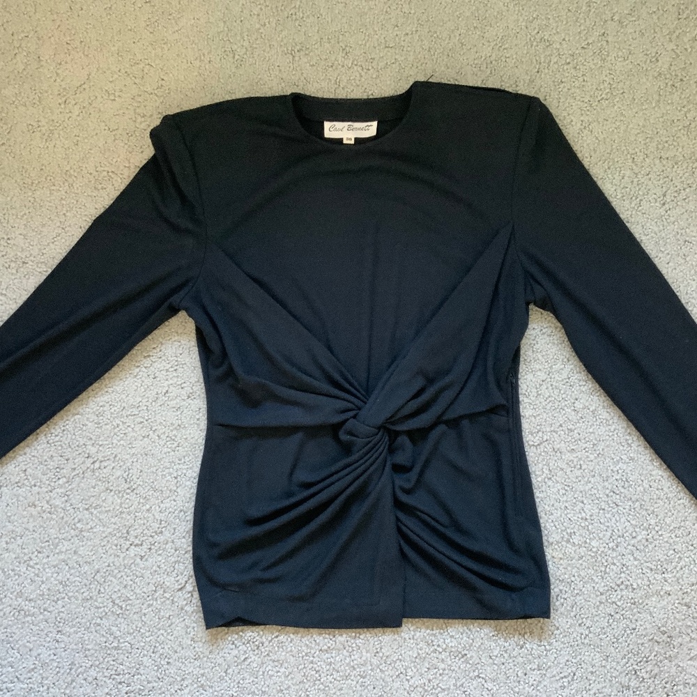 Black Knotted top